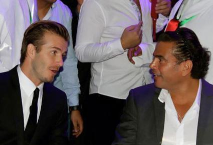 عمرو دياب ودايفيد بيكهام يجتمعان في أبو ظبي   